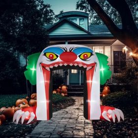 Halloween Outdoor Decorations, Blow Up Yard Decorations, Built-in LED Lights Décor For Indoor Home Party Garden Lawn Store, 5.9FT Pumpkin Ghost (Option: ClownArchway)